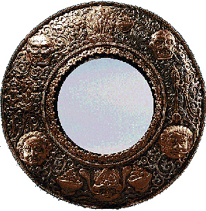 19th Century Tibetan mirror.